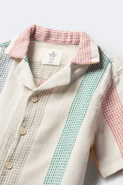 Crianças Springfield Kids Camisa manga corta rayas niño