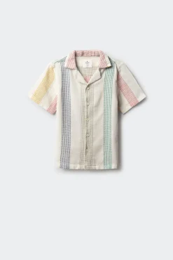 Crianças Springfield Kids Camisa manga corta rayas niño