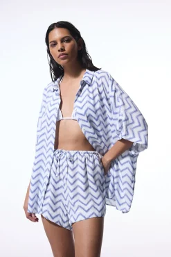 Penti Camisa oversized rayas