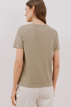 Cortefiel Camiseta bordada