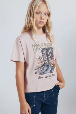 Crianças Springfield Kids Camiseta botas cowboy niña
