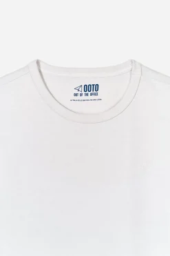 OOTO Camiseta básica con bordado avión