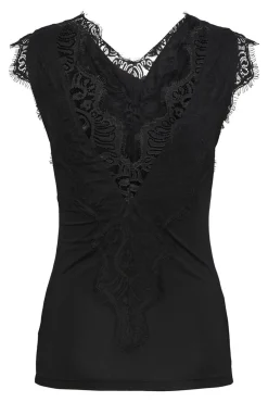 Pieces Camiseta básica detalle lencero