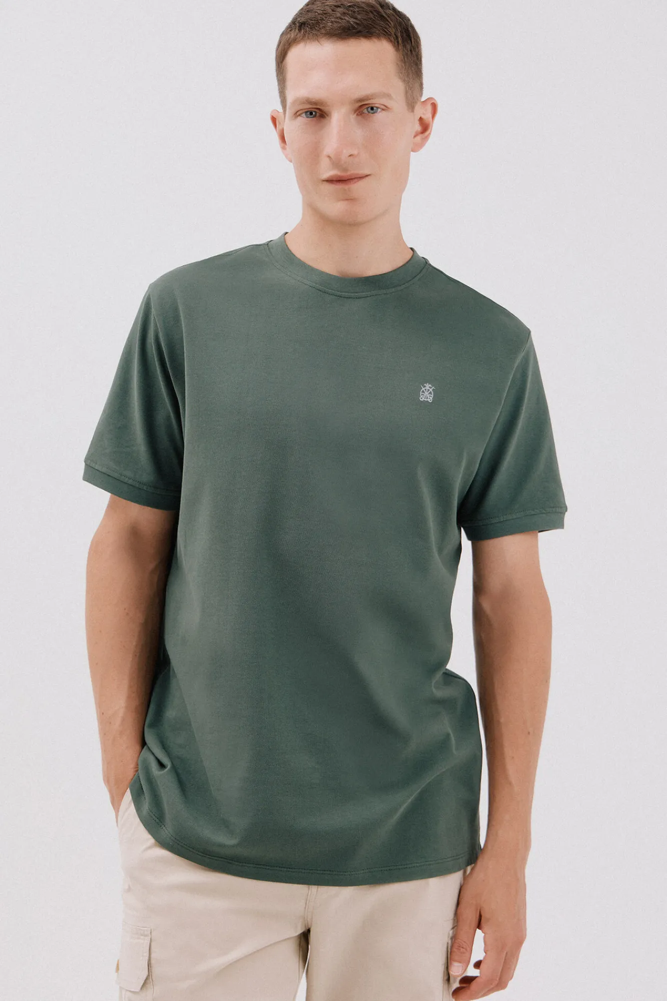Cortefiel Camiseta básica piqué