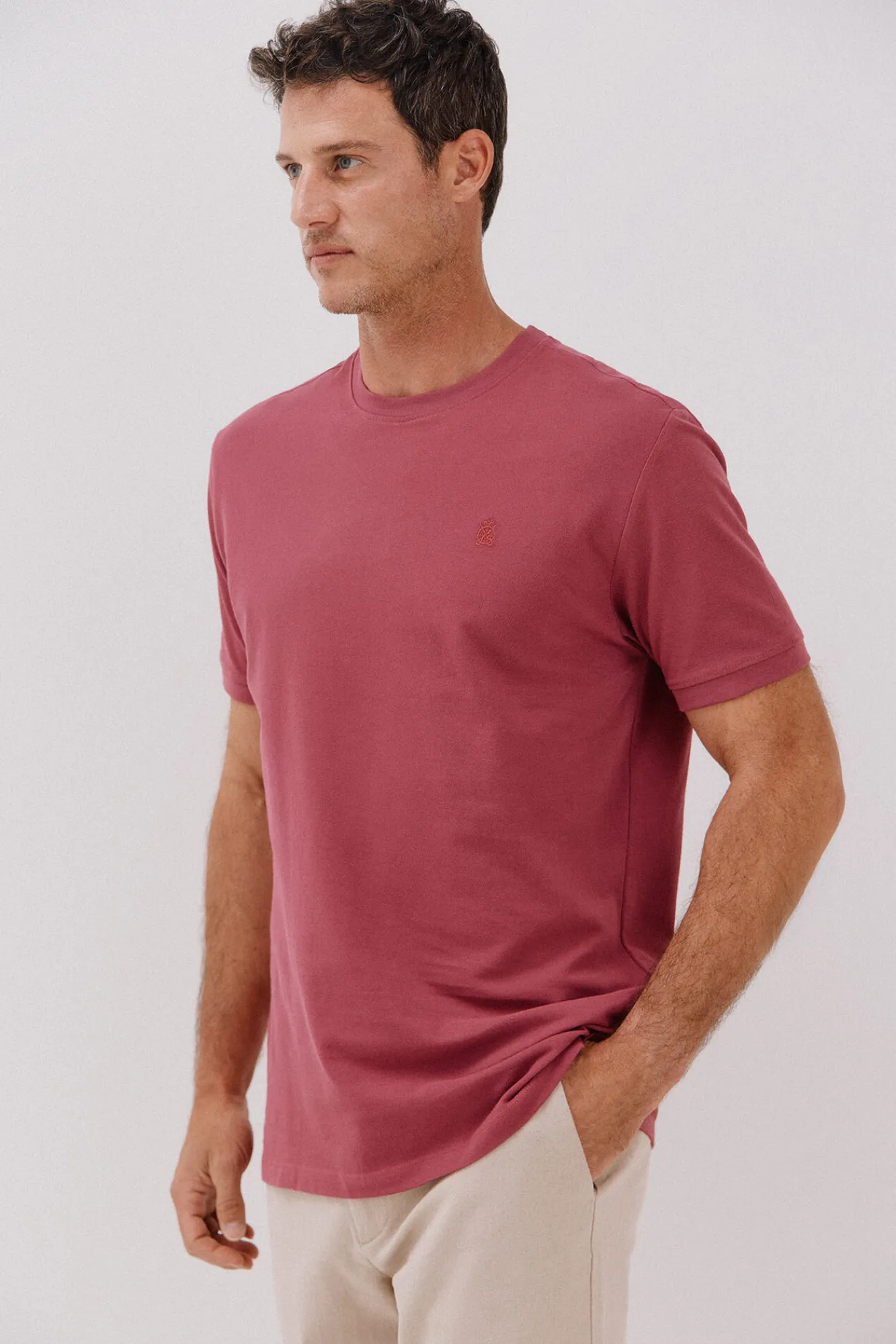 Cortefiel Camiseta básica piqué