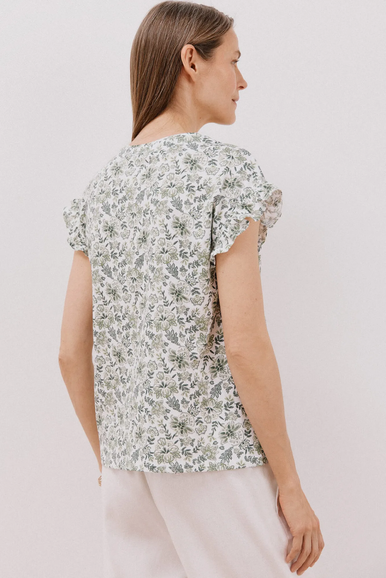 Cortefiel Camiseta básica volante