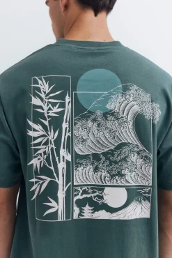 Springfield Camiseta composición paisajes