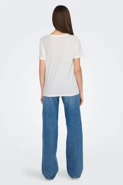 Only Camiseta con lettering