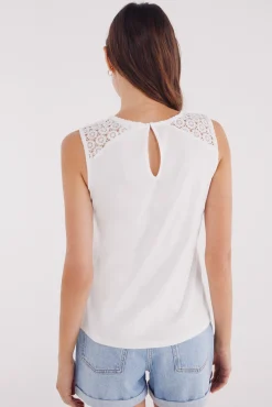 Springfield Camiseta crochet hombros