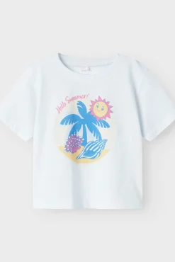 Crianças Name it Camiseta de manga corta 100% algodón