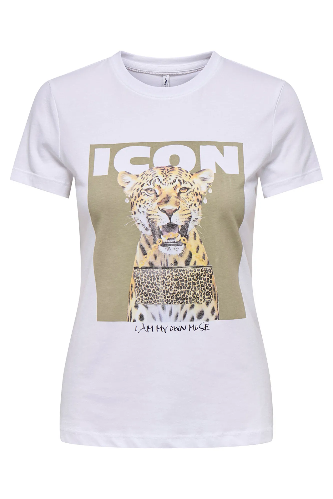 Only Camiseta de manga corta con dibujo frontal