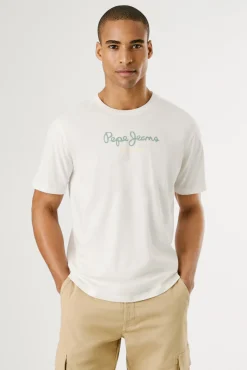 Pepe Jeans Camiseta de manga corta con logo frontal.