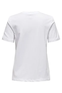 Only Camiseta de manga corta detalle bordados