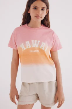 Crianças Springfield Kids Camiseta dip dye niña