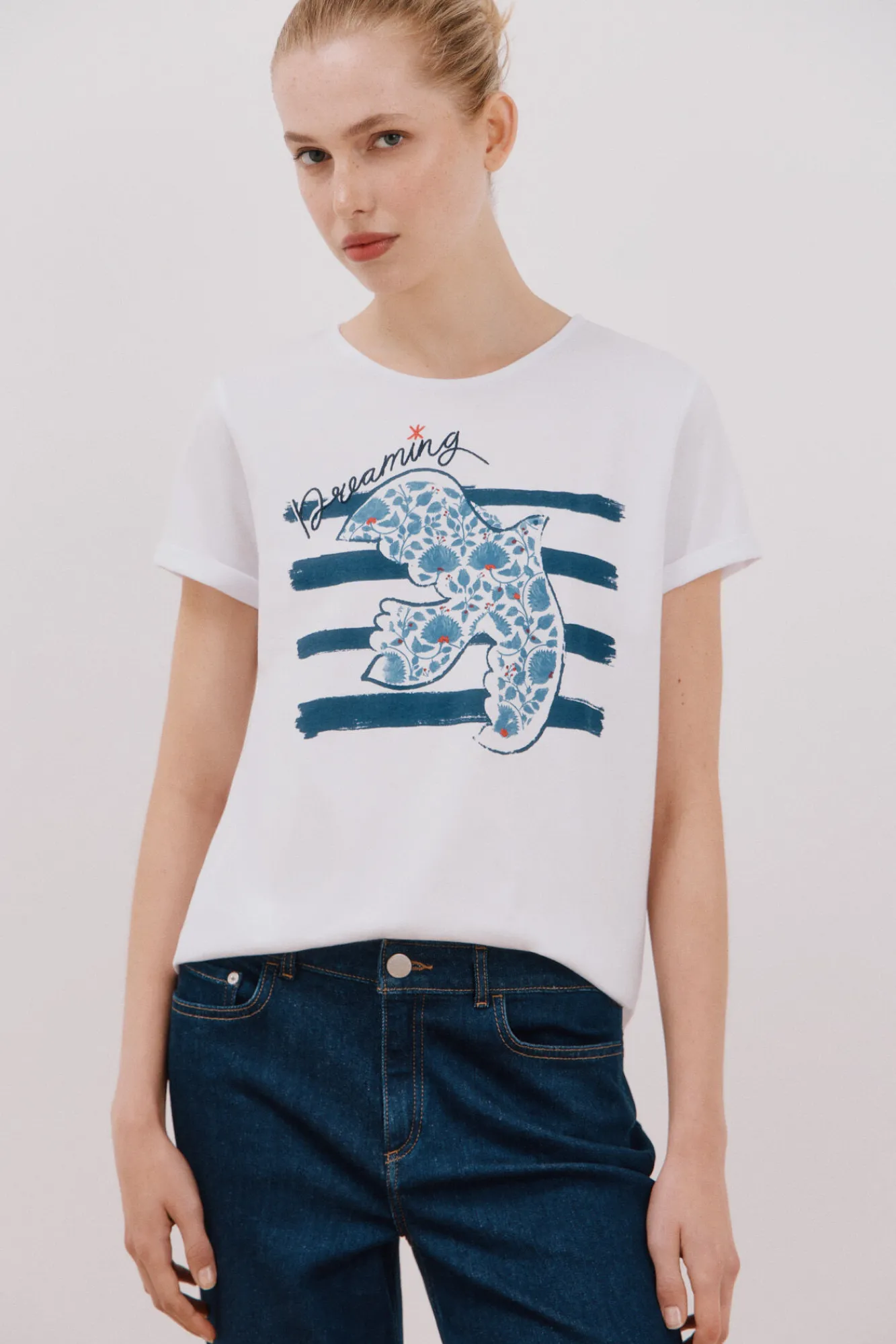 Cortefiel Camiseta estampada