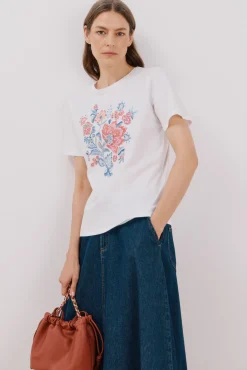 Cortefiel Camiseta estampado floral