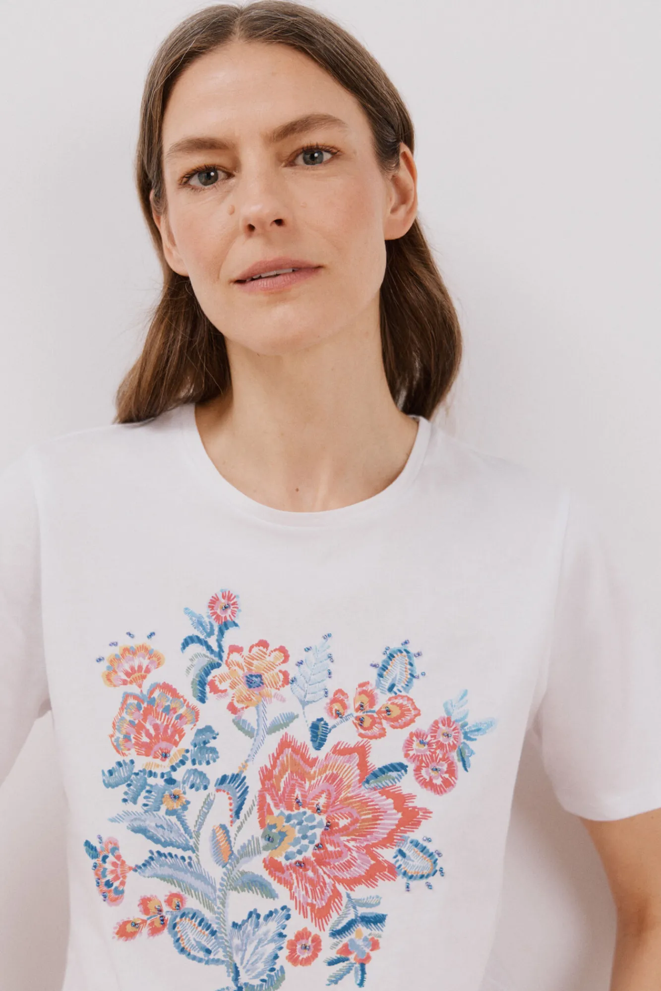 Cortefiel Camiseta estampado floral