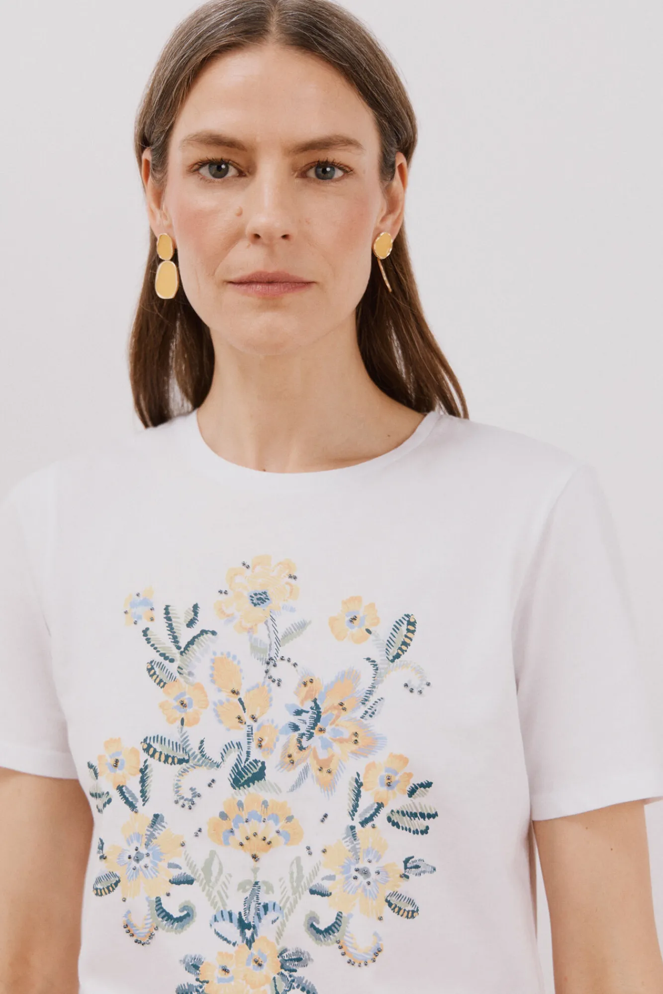 Cortefiel Camiseta estampado floral