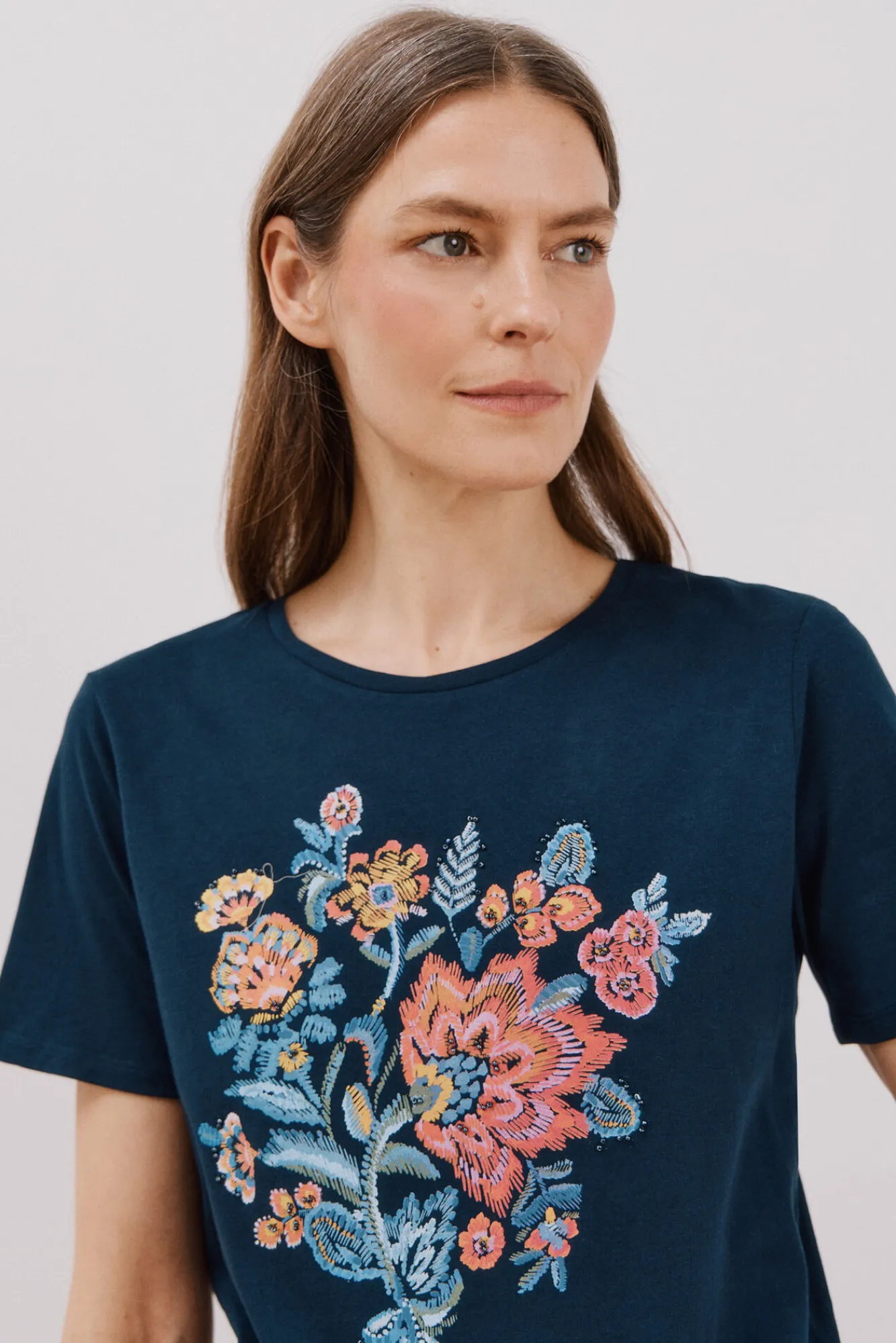 Cortefiel Camiseta estampado floral