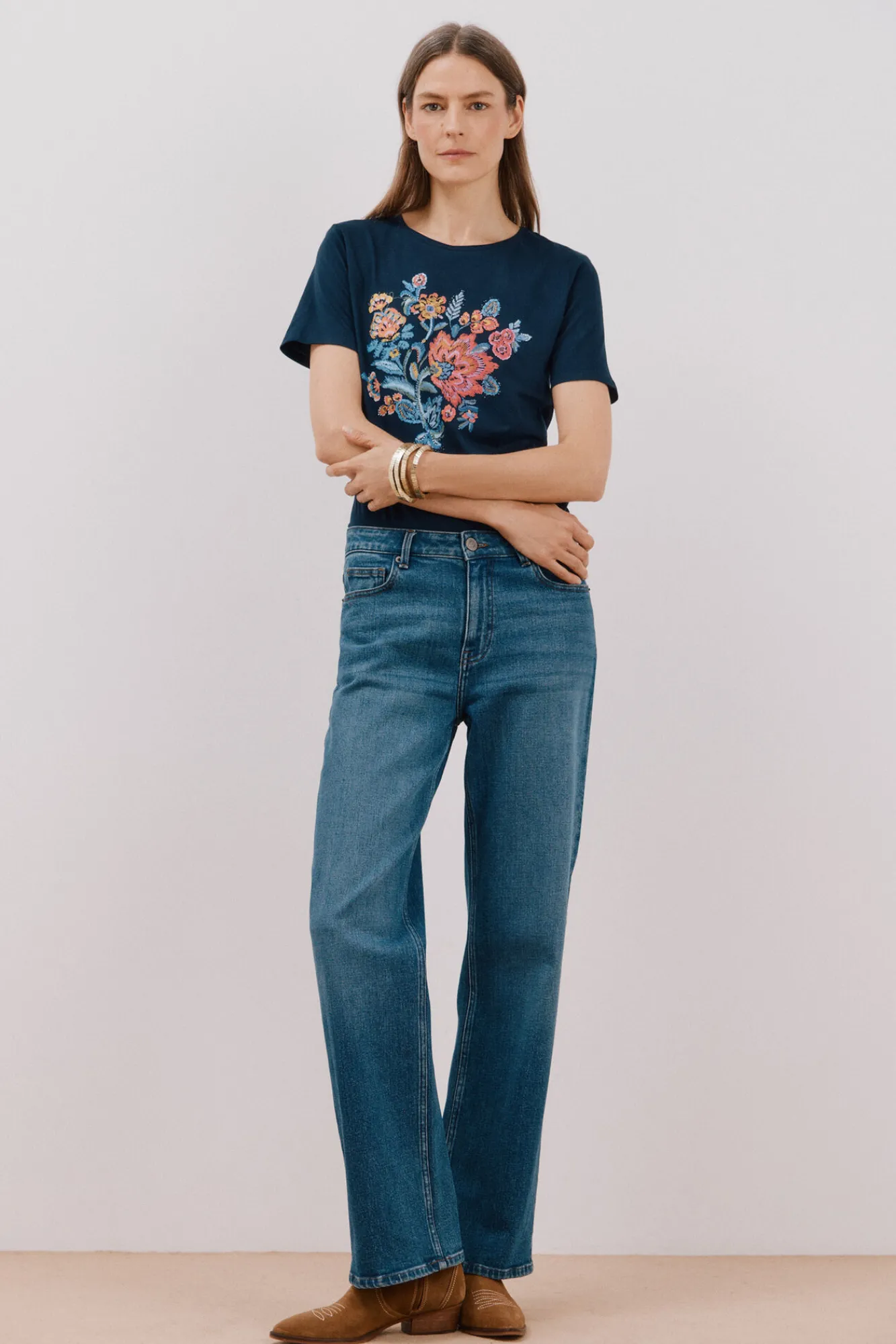 Cortefiel Camiseta estampado floral