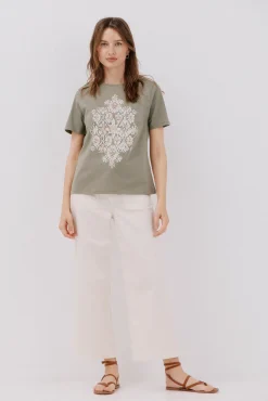 Cortefiel Camiseta estampado posicional