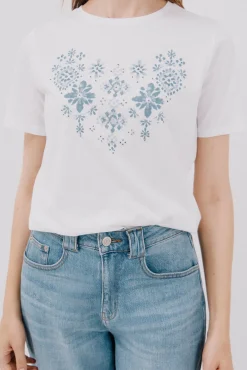 Cortefiel Camiseta estampado posicional
