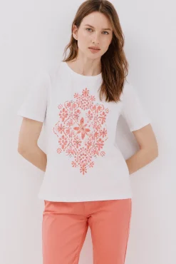Cortefiel Camiseta estampado posicional