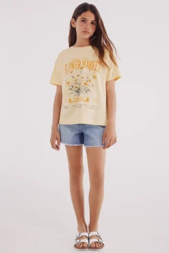 Crianças Springfield Kids Camiseta flores niña