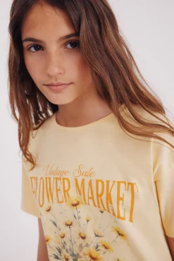 Crianças Springfield Kids Camiseta flores niña