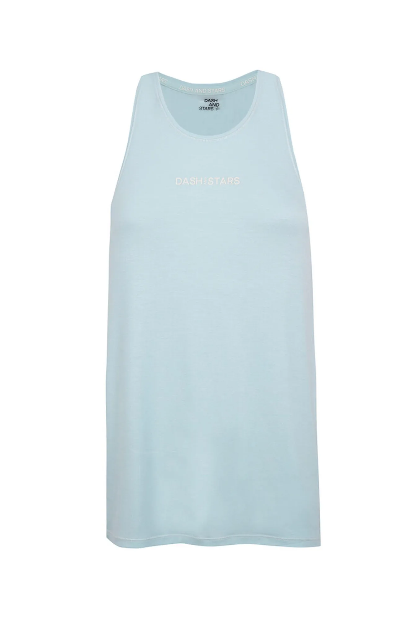 Dash and Stars Camiseta fluida modal claro