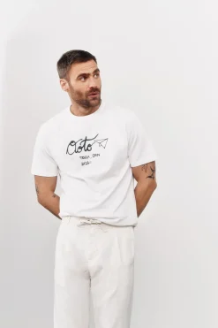 OOTO Camiseta gráfica lavada