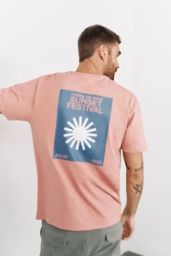 OOTO Camiseta gráfica lavada