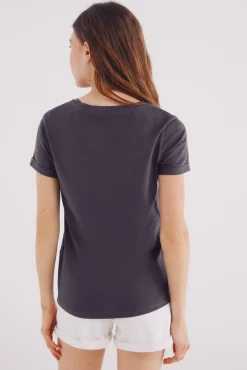 Springfield Camiseta gráfica marina