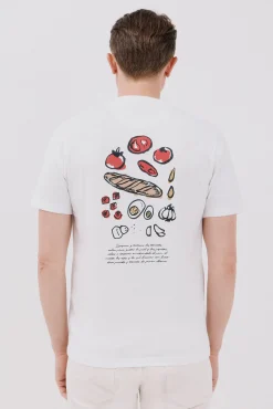 Cortefiel Camiseta gráfica salmorejo