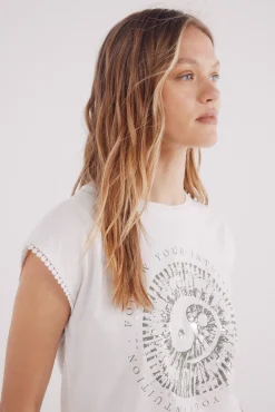 Springfield Camiseta gráfica étnica