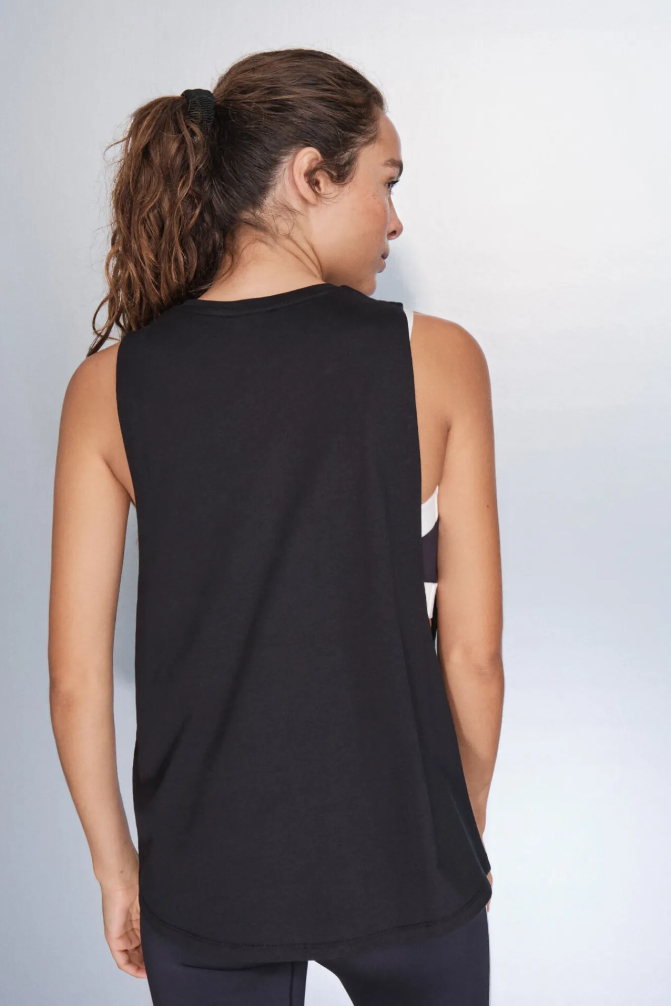 Dash and Stars Camiseta halter sin mangas algodón