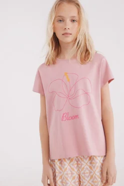 Crianças Springfield Kids Camiseta hibiscus niña