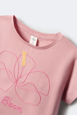 Crianças Springfield Kids Camiseta hibiscus niña