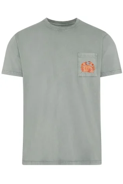 Kiff-Kiff Camiseta kaki print cangrejo