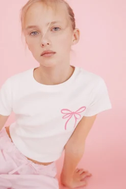 Crianças Springfield Kids Camiseta lazo niña