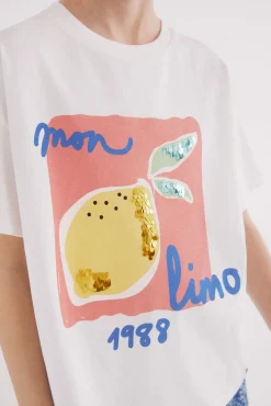 Crianças Springfield Kids Camiseta limones niña