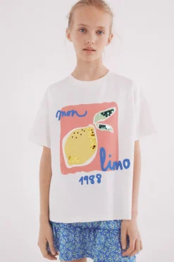 Crianças Springfield Kids Camiseta limones niña