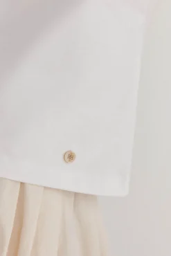 Pedro del Hierro Camiseta lisa manga crochet