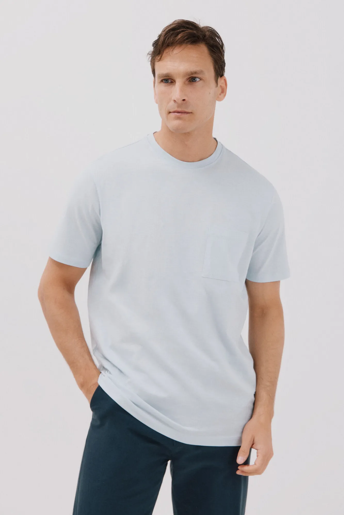 Cortefiel Camiseta lisa slub