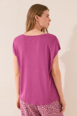 Women'secret Camiseta manga corta morado