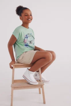 Crianças Springfield Kids Camiseta Mariposa niña