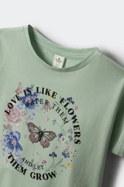 Crianças Springfield Kids Camiseta Mariposa niña