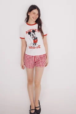 Springfield Camiseta "Mickey Mouse" contraste