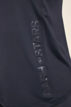 Dash and Stars Camiseta microfibra halter negra