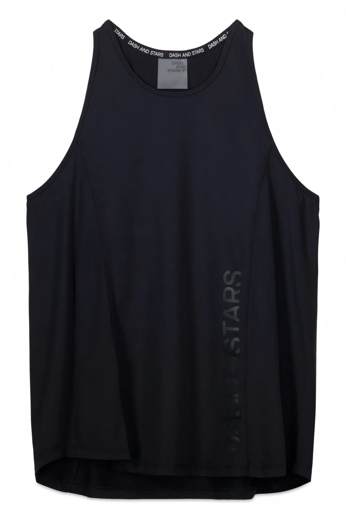 Dash and Stars Camiseta microfibra halter negra